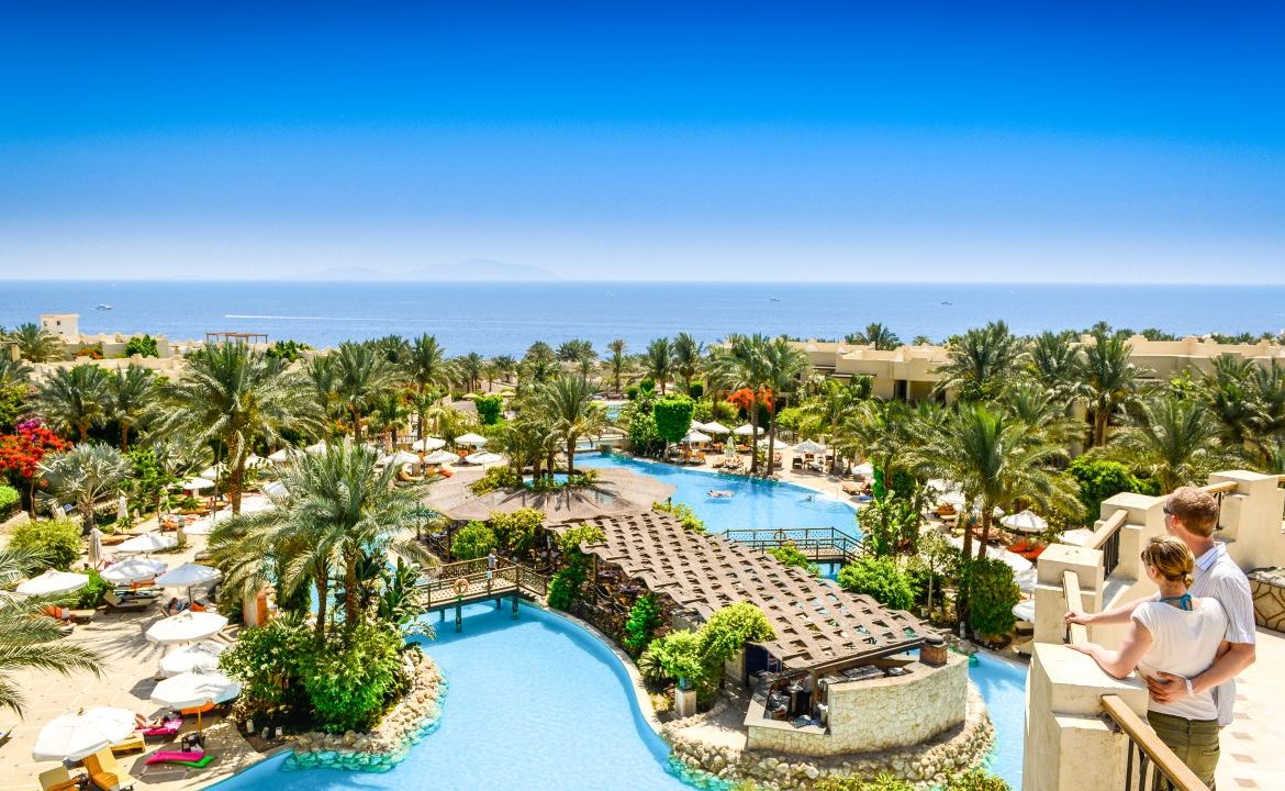 Crystal-clear waters of the Red Sea, ideal for snorkeling and diving adventures