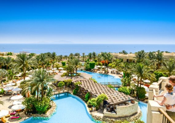 Crystal-clear waters of the Red Sea, ideal for snorkeling and diving adventures